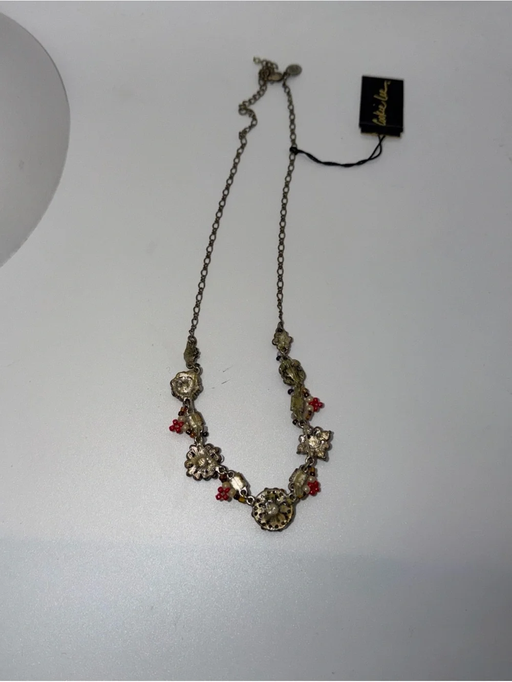 Multicolor Crystal Floral Statement Necklace – Women Jewelry Cookie Lee